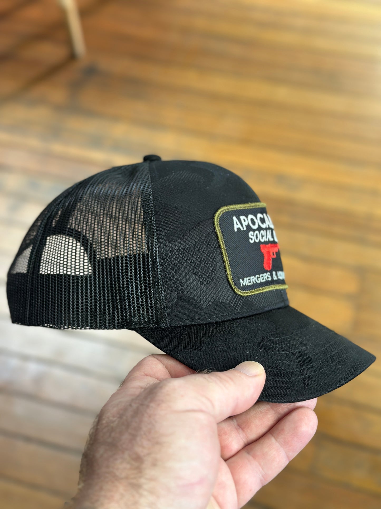 Apocalypse Social Club Embroidered Patch Cap - Mergers & Acquisitions