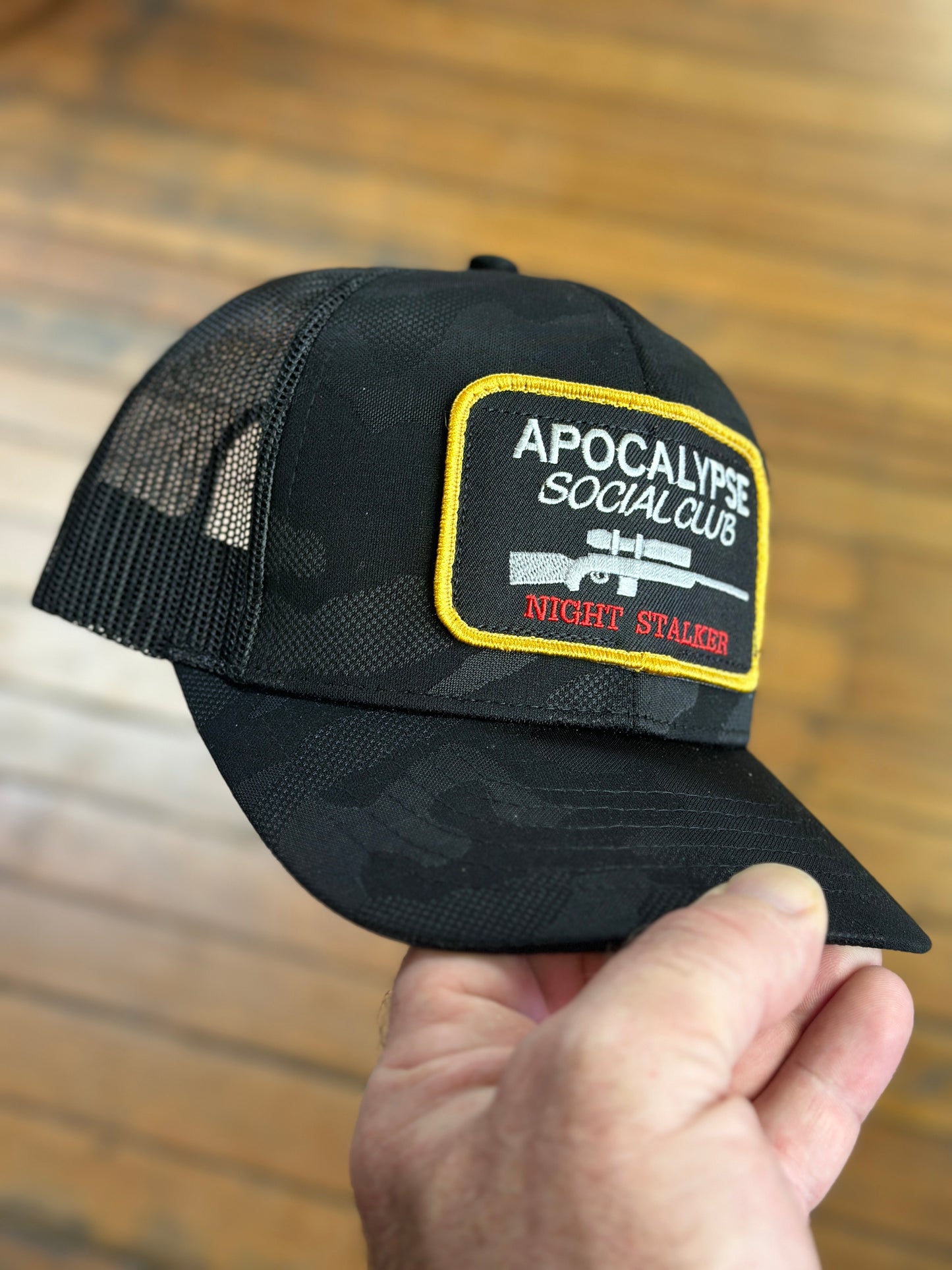 Apocalypse Social Club Embroidered Patch Cap - NIGHT STALKER